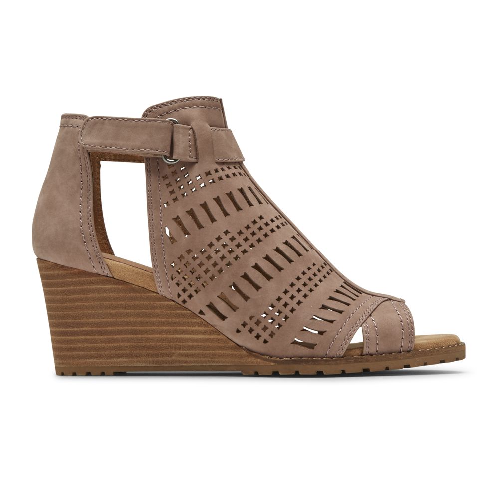 Booties Mulher Rockport Cobb Hill Lucinda Perforated Rosa,Portugal BTSCJ-4178